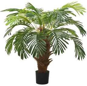 Palmeira cica artificial com vaso 90 cm verde