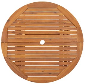 Conjunto de jantar p/ jardim 5 pcs madeira de acácia maciça
