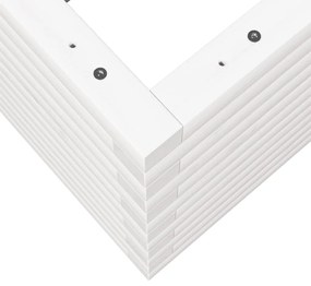 Vaso/floreira de jardim 90x60x46 cm madeira pinho maciça branco