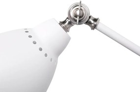 Conjunto de 2 candeeiros de parede branco e prateado MISSISSIPPI M Beliani