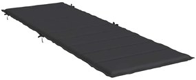 Almofadão p/ espreguiçadeira 186x58x4 cm tecido oxford preto