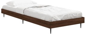 Estrutura cama s/ colchão derivados madeira carvalho castanho