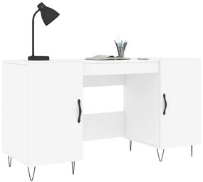 Secretária 140x50x75 cm derivados de madeira branco