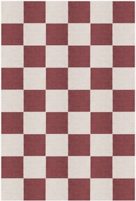 Tapete em juta de pelo curto tecido à mão Chess Flatweave
