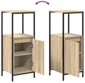 Conjunto de Móveis de Banheiro de 3 Peças Carvalho Sonoma Madeira Inge