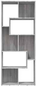 Estante 67x24x161 cm derivados de madeira sonoma cinza