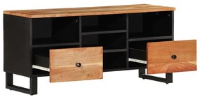 Móvel de TV 100x33x46 cm acácia maciça/derivados de madeira