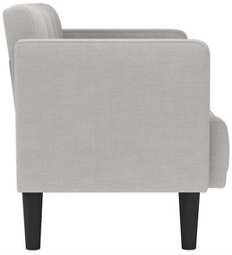 Sofá-luvas 111 cm tecido cinzento nublado