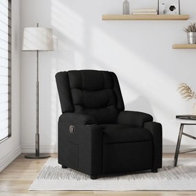 vidaXL Poltrona reclinável tecido preto