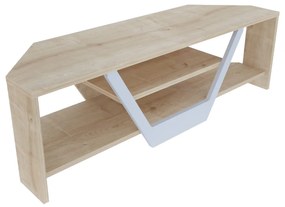 Móvel TV Sares – Branco Carvalho – 120x35x36,8 cm