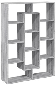 Estante 102x29x143 cm derivados de madeira cinzento sonoma