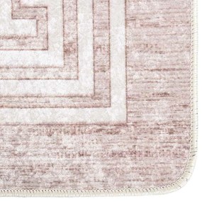 Tapete lavável antiderrapante 80x150 cm bege
