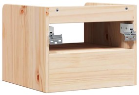 Mesa-de-cabeceira com gaveta Montado na parede Castanho 38 x 36 x 29,5