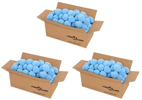 vidaXL Filtro de piscina antibacteriano bolas azuis 2100 g polietileno