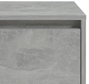 Mesa de cabeceira 45x34x44,5cm derivados madeira cinza cimento