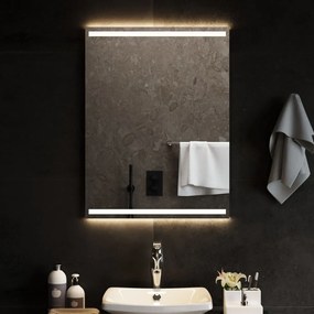 vidaXL Espelho de casa de banho com luzes LED 60x80 cm