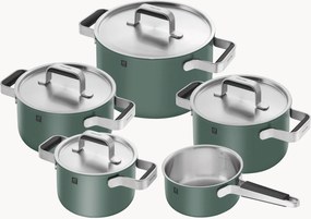 Conjunto de panelas em aço inoxidável Pure, conjunto de 5