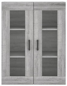 Armário de parede 69,5x34x90 cm cinzento sonoma