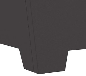 Fogueira Quadrada vidaXL Preta 80x80x40 cm em Aço
