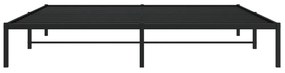 Estrutura de cama 193x203 cm metal preto