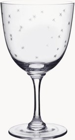 Copos de vinho em cristal artesanal Stars, conjunto de 6