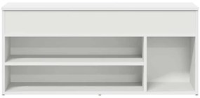 Banco sapateira 102x30,5x45 cm derivados de madeira branco