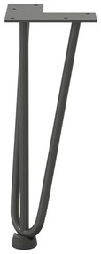 Pernas de grampo para mesa de centro 4 peças antracite 30 cm aço maciç