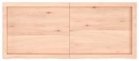 Tampo de mesa 120x50x(2-4) cm carvalho maciço não tratado