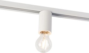 Soquete E27 com suspensão para trilho monofásico branco - Jeana