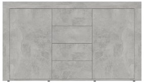 Aparador 120x36x69 cm derivados de madeira cinzento cimento