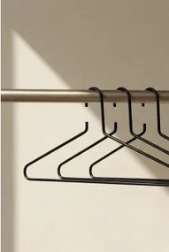 Pack De 6 Cabides Em Aço Alham Preto - Sklum