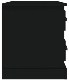 Mesa de cabeceira 60x39x45 cm preto