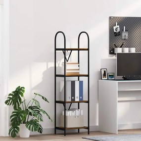 vidaXL Estante Carvalho Defumado 40 x 30 x 146 cm Madeira processada