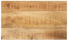 vidaXL Tampo de mesa retangular 60x40x3,8 cm mangueira áspera maciça