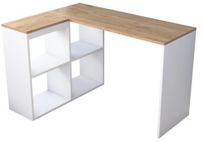 Secretária de Estudo HA113 – Carvalho Branco – 120 cm x 74,8 cm x 50 c