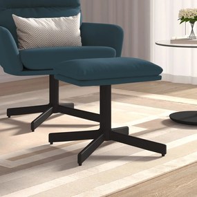 vidaXL Apoio de pés 60x60x36 cm veludo azul