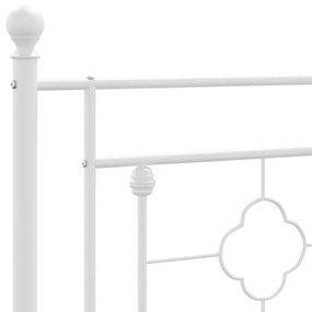 Cabeceira de cama 200 cm metal branco