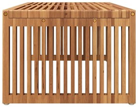 Mesa Lateral de Jardim 90x49.7x36 cm Madeira Sólida Teca
