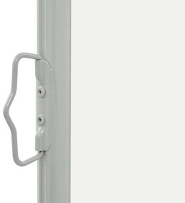 Toldo lateral retrátil para pátio 80x300 cm creme