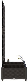 Jardineiras de Jardim 1 pc Castanho 80 x 40 x 126 cm Plástico