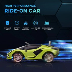 HOMCOM Carro Elétrico Lamborghini SIAN 12V para Crianças acima de 3 An