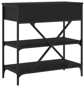 Mesa consola 75x34,5x75 cm derivados de madeira preto