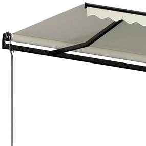 Toldo retrátil automático 450x350 cm cor creme