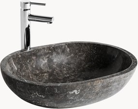 Lavatório de bancada em mármore artesanal Cares