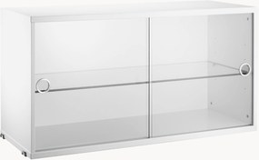 Vitrine com portas de vidro deslizantes String System, L 78 x P 30 cm