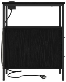 Armários de Canto 2 pcs Carvalho preto 30 x 48 x 61 cm