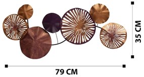 Acessório Decorativo de Parede Astrid – Multicolor – 79 x 35 cm
