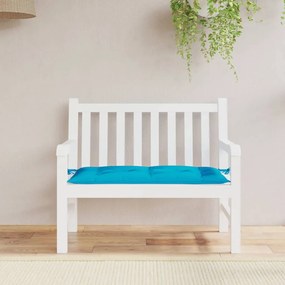 vidaXL Almofadão p/ banco jardim 110x50x7 cm tecido oxford azul-claro