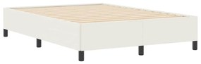 Estrutura da Cama vidaXL Creme 160x200 cm em Tecido de Algodão