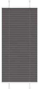 Preto Plissada Cega 60x150 cm Largura Tecido 59,4 cm Poliéster
